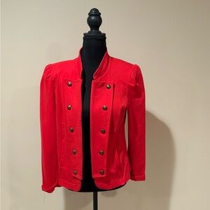 Tommy Hilfiger Women's Vibrant Red Blazer